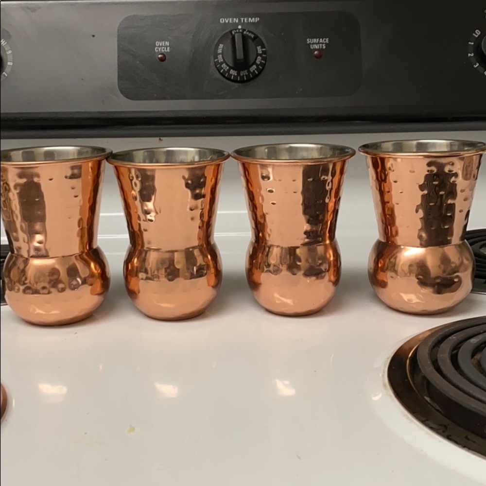 Pier 1 Hammered Copper Glass